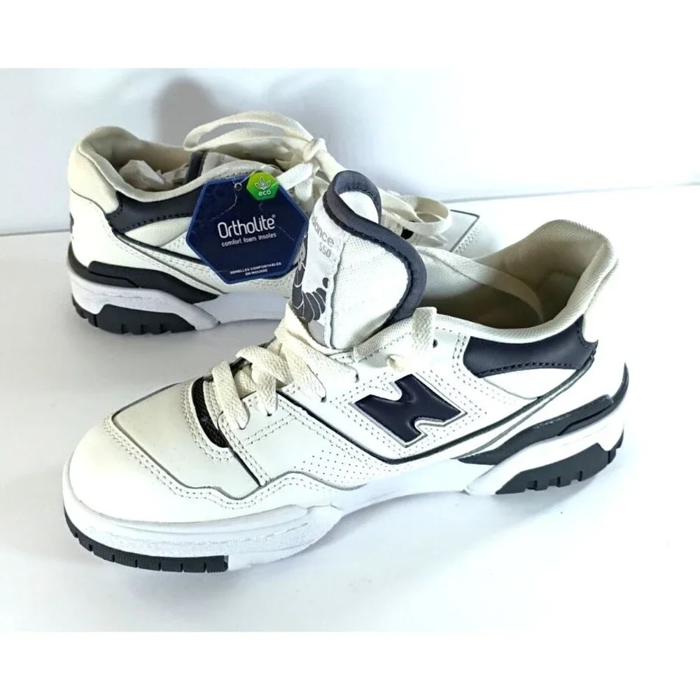 New Balance 550 Sea Salt Magnet BBW550BH Women 6.5 Wide NWT Leather Sneakers